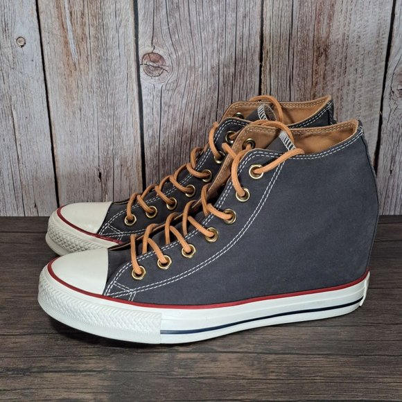 Converse Shoes - Converse AllStar Chuck Taylor Star Lux High Hidden Wedge Sneaker Womens Size 8.5